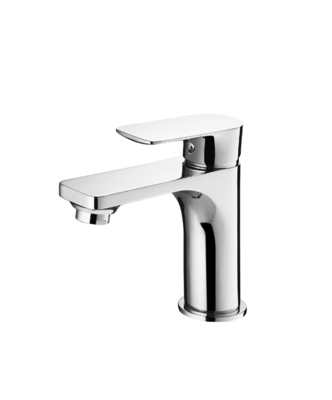 pirinç tek delik güverte üstü Lavabo Musluk yuvarlak yüksek lavabo musluk