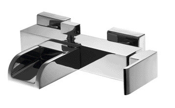 Çinko alaşımlı tutamak Şelale Banyo Bataryası Tek Kolu Duvara Monte Banyo Bataryası