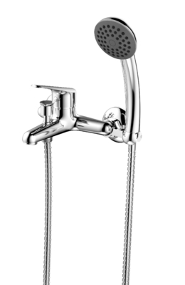 Duvara Montaj Tek Kollu Banyo Bataryası, Krom