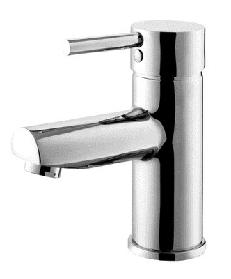 Banyo veya tuvalet için lavabo karıştırıcı musluk soğuk sadece musluk düşük basınçlı 3/8 inç hortum krom