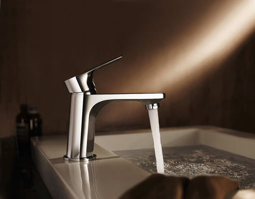 35mm Seramik Kartuş Lavabo Bataryası Krom Banyo Lavabo Muslukları Anti Pas