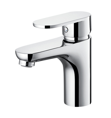 Lavabo için OEM Krom Pirinç Banyo Bataryası Sıcak ve Soğuk Su Musluk Mikseri