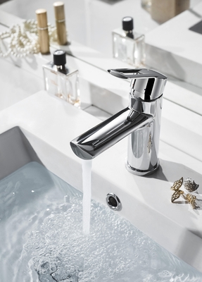 Tek Delik Lavabo Bataryası krom Banyo Bataryası çinko kolu