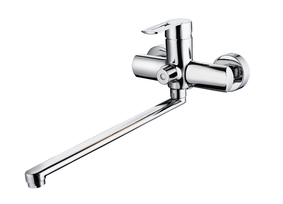 2 Delik Uzun Bacalı Küvet Bataryası 35mm Kartuş Banyo Sıcak Su Mikseri