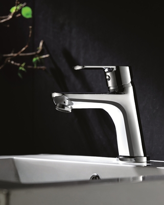 Ticari Banyo Lavabo Bataryası Tek Metal Saplı Krom 142mm Yüksek