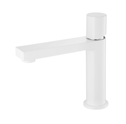 CONNE Beyaz Tek Delikli Banyo Bataryası 25mm Seramik Kartuş Çamaşır Havzası Muslukları
