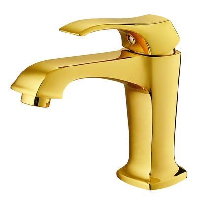 Light Gold Lavabo Bataryası Tek Kolu Lavabo Bataryası Sızdırmaz