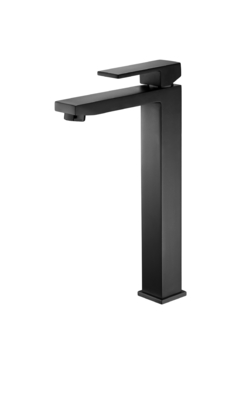 Tek Delikli Modern Mat Siyah Lavabo Bataryaları