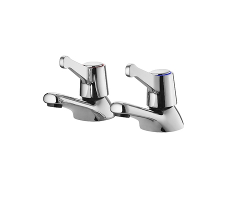 Pirinç Kartuş 2 Kulplu Lavabo Bataryası Sıcak Soğuk Su İki Kol Bataryası