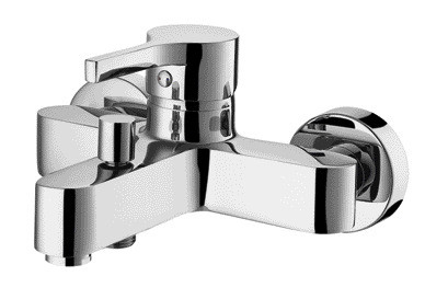 40mm Seramik Kartuş Sıcak Soğuk Su Banyosu Mikser Muslukları İki Çıkışlı Tek Kolu