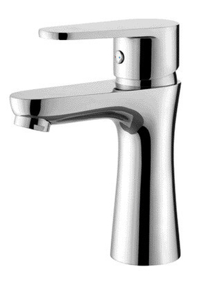 Modern Banyo Lavabo Bataryası Pirinç Krom Seramik Vanalı