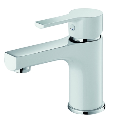 Lavabo Tek Kollu Pirinç Krom Banyo Bataryası Dokunun