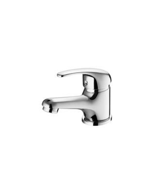 Banyo Tek Kulplu Krom için Modern Pirinç Sıcak Ve Soğuk Su Musluğu