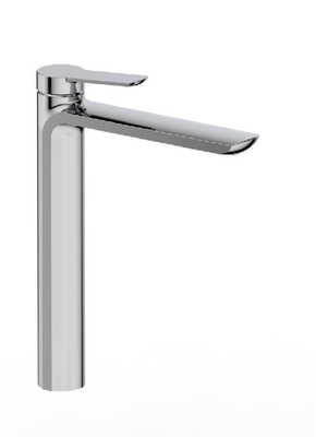 Pirinç Seramik Kartuş Banyo Havzası Mikser Dokunun Krom Siyah Yüksek Borulu
