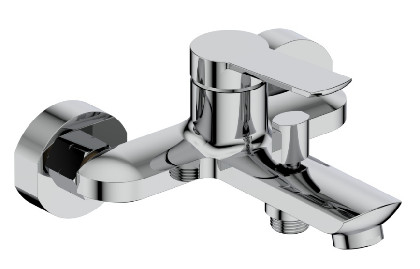 Krom Kaplama Pirinç Banyo Bataryası Duş Başlığı Olmadan