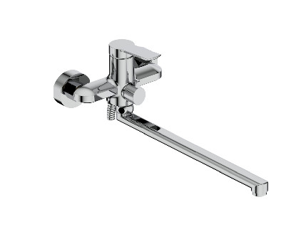 Duş Küvet Lavabo için Yuvarlak Tek Kollu Banyo Bataryası