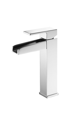 Sıva Üstü Lavabo İçin Krom Kaplama Şelale Banyo Muslukları