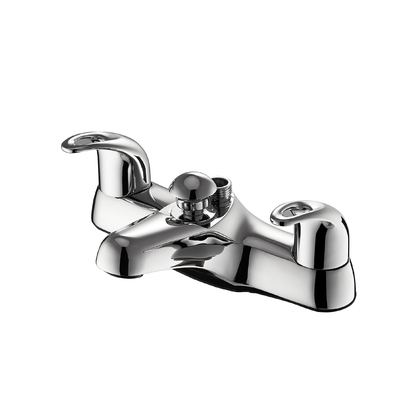 Modern Yuvarlak Monoblok Çift Kulplu Banyo Bataryası korozyona dayanıklı