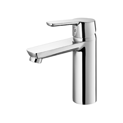 Tek Delikli Lavabo Bataryası Banyo Lavabo Bataryası Krom Kaplama İyi İşçilik