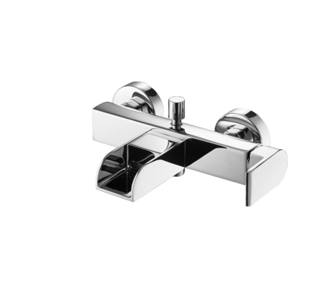 Banyo Musluğu Şelale Musluğu Küvet Mikser Dokunun Pirinç Duş Mikser Dokunun Krom LED