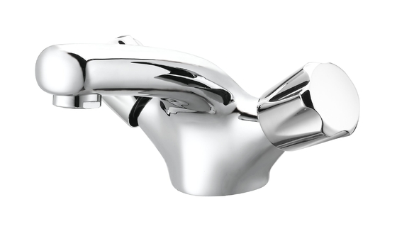 Çifte kaldıraçlı lavabo banyo lavabo karıştırıcı musluklar krom sıcak ve soğuk musluk katı tunç valf vücudu