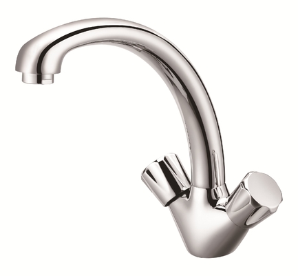 Chrome Banyo Lavabo Havuzu Karıştırıcı Musluk Atık Katı Bakır Kolay Temiz Geleneksel Tasarım