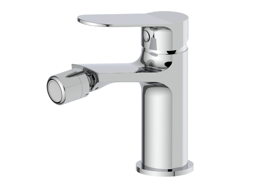 Tek kaldıraçlı Bidet Tap Su tasarrufu Tek delikli Montaj Dayanıklı Yüzey Chrome