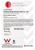 Çin Zhejiang KANGYI Sanitary Ware Co., Ltd Sertifikalar